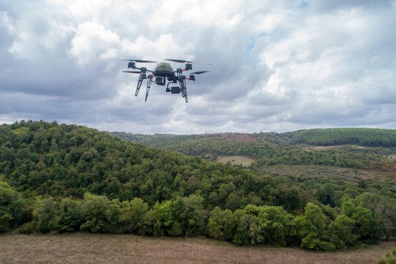 An unmanned aerial vehicles (UAV/drone)