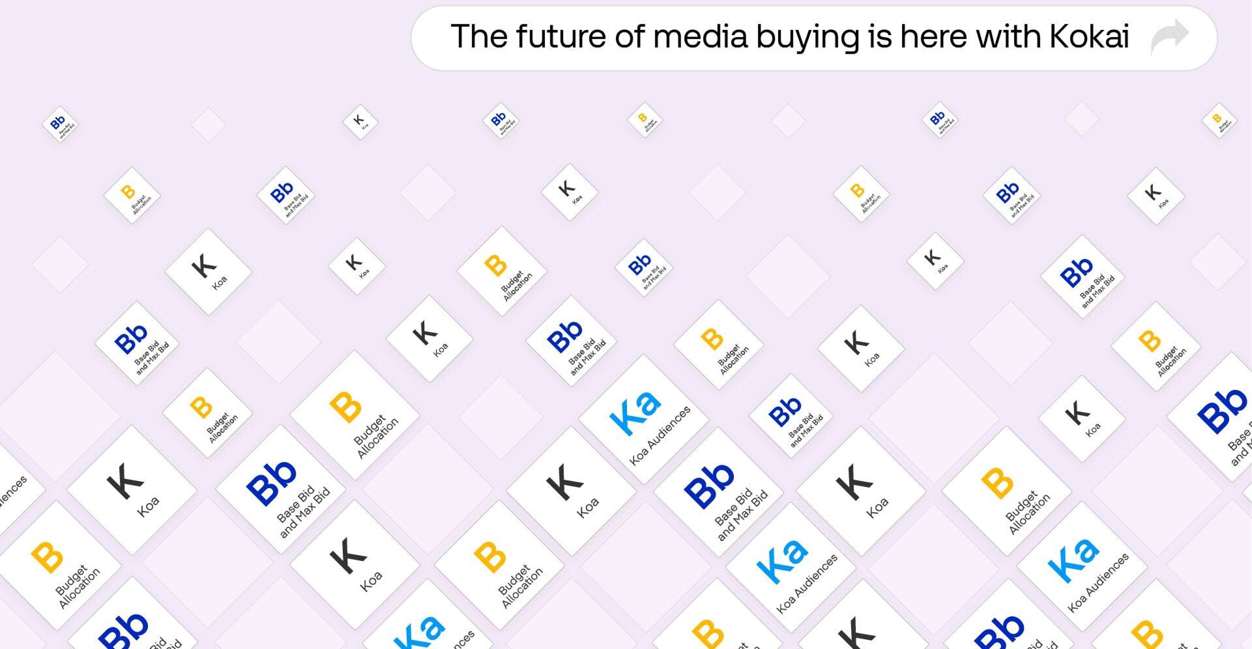 Kokai 引導媒體購買的未來 - The Trade Desk 平台上的程序化元素表以紫色呈現