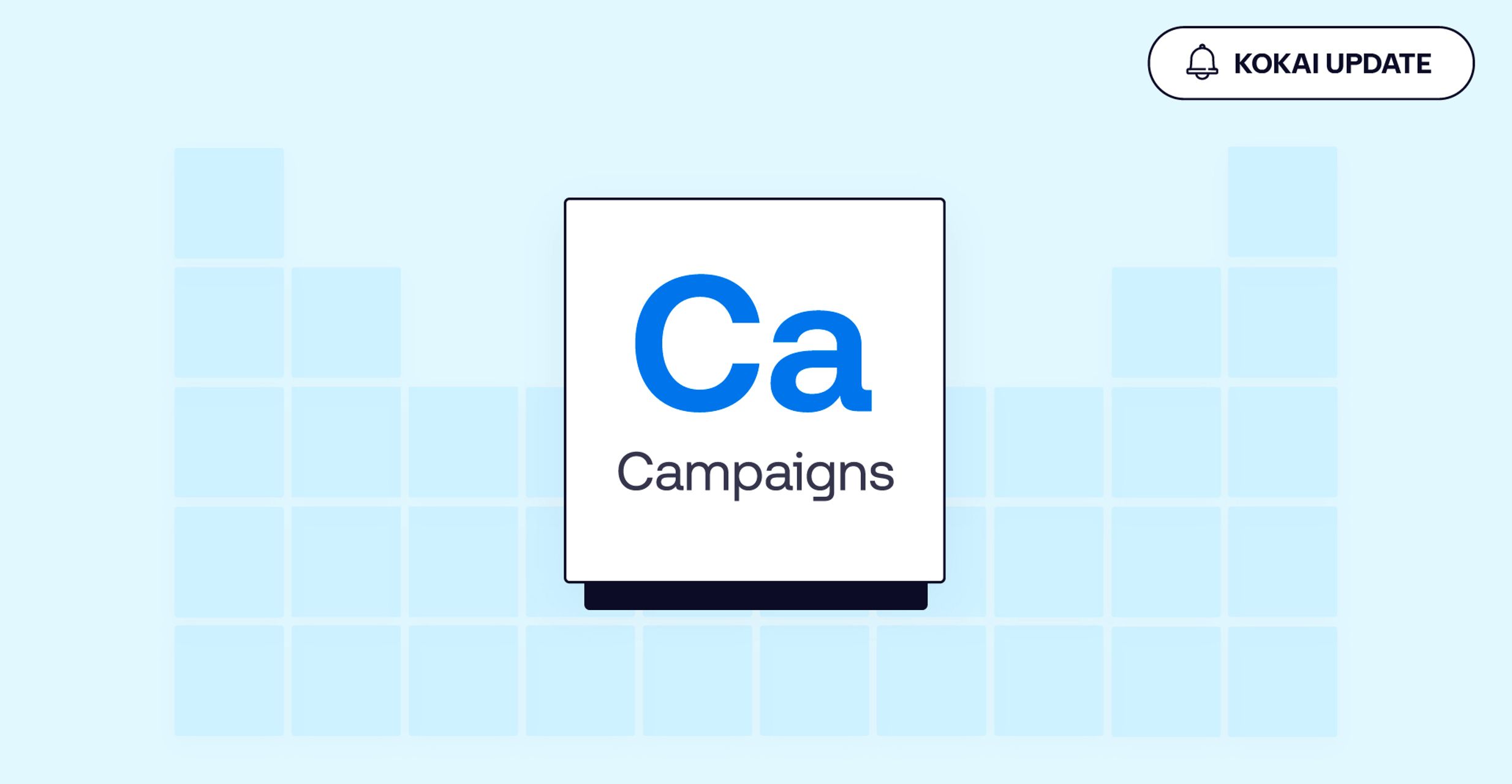 An illustration showing the programmatic table with the Campaigns tile highlighted.