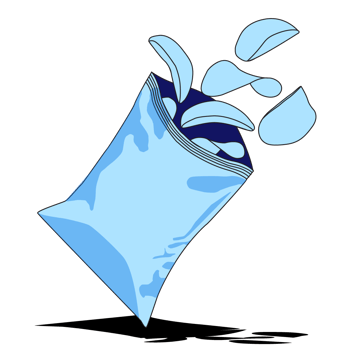 Bag of chips icon